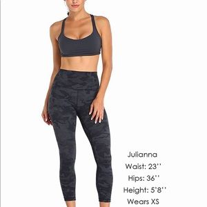 Grey Camo Hawthorn Athletic Yoga Pants XS